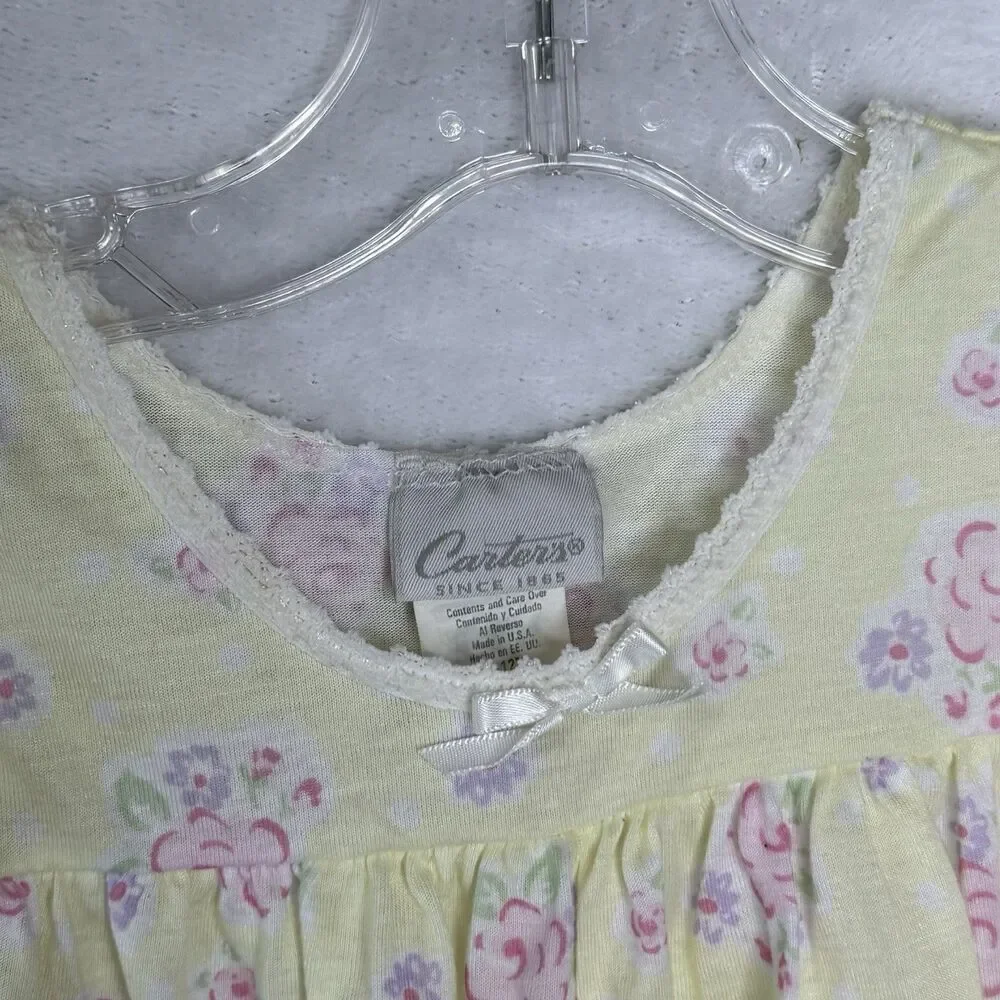 Vintage Carters Infant Baby Girls Size 9-12‎ Months 9M Bubble Romper Pajamas